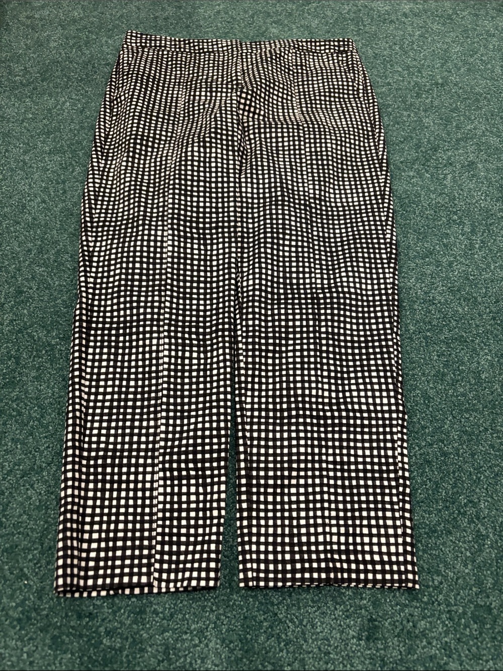 Reed Checkered Ankle Pants Size 4 Black White NWOT